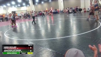 285 lbs Round 1 (6 Team) - Jaden Mcclary, Carolina Exteme Black vs Jonathan Lattimore, Head Hunters Wrestling Club