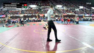 A - 132 lbs Quarterfinal - Sebastian Mogan, Laurel vs Tristan Swanson, Dawson County