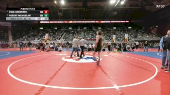 4A-120 lbs Champ. Round 1 - Cole Anderson, Cheyenne East vs Robert McMullan, Green River