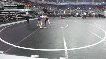 85 lbs 5th Place - Braxton Schwab, Joplin Youth Wrestling vs Trenton Halbert, Potosi WC