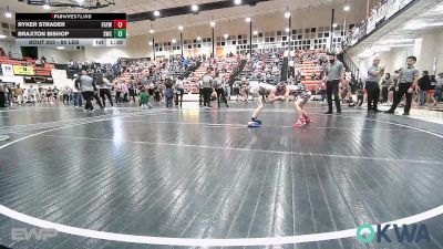 80 lbs Rr Rnd 1 - Ryker Strader, Fort Gibson Youth Wrestling vs Braxton Bishop, Salina Wrestling Club