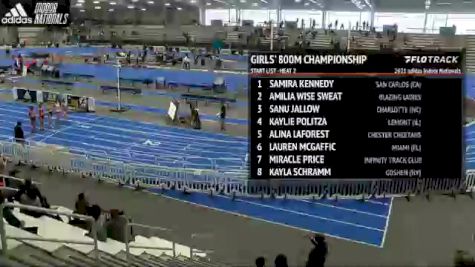 High School Girls' 800m Championship, Heat 2