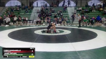 126 lbs Semifinal - James Ortuno, Benedictine College Preparatory School vs Chris Manganiello, Notre Dame