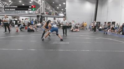 215 lbs Quarterfinals (8 Team) - Ryan Burke, Savage WA Nightmares vs Devin Downes, Barn Brothers BlueWave