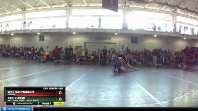 182 lbs Champ. Round 1 - Weston Maddox, Indiana vs Eric Casad, Red Cobra Wrestling Academy