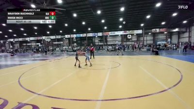 55 lbs Champ. Round 2 - Ridge Ricci, Heights Wrestling Club vs Brayden Buchholz, Badlands Little Brawlers