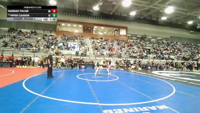 U23 Women - 59 lbs Champ. Round 2 - Hannah Palise, MI vs Piper Cadden, AZ
