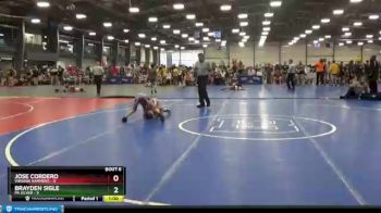 80 lbs Round 2 (6 Team) - Brayden Sigle, PA Silver vs Jose Cordero, Virginia Hammers
