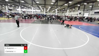 109 lbs Quarterfinal - Keyton Musgrove, Redskins WC vs Isac Contreras, Desert Dogs WC