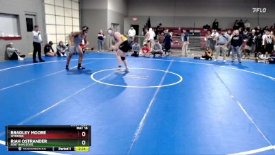 285 lbs Cons. Round 2 - Riah Ostrander, Fort Hays State vs Bradley Moore, Wyoming