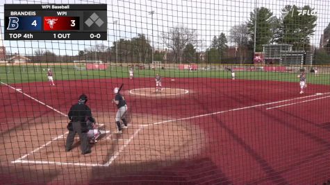 Replay: Brandeis vs WPI | Apr 4 @ 3 PM