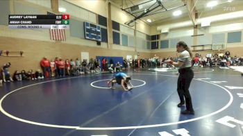 100lbs Cons. Round 4 - Aniah Chand, Federal Way (Girls) vs Audrey Layman, Cleveland (Girls)