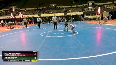 56 lbs Cons. Semi - Declan Edwards, Williamsburg Wrestling Clib vs Aaden Boone, Flex Wrestling