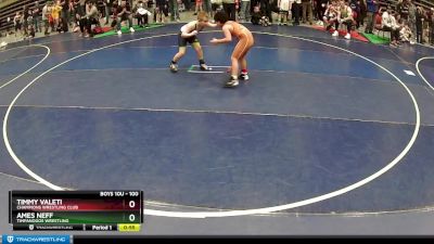 100 lbs Cons. Round 3 - Timmy Valeti, Champions Wrestling Club vs Ames Neff, Timpanogos Wrestling