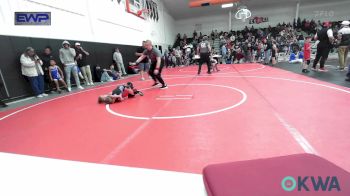 46 lbs Final - Maculey Andrews, Hilldale Youth Wrestling Club vs Roston Martin, Berryhill Wrestling Club