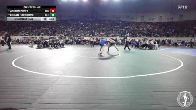 B4A-132 lbs Quarterfinal - Zarion Kraft, Bridge Creek vs Logan Hargrove, Catoosa