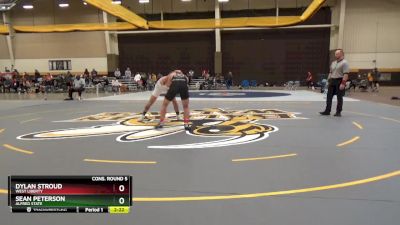 141 lbs Cons. Round 5 - Dylan Stroud, West Liberty vs Sean Peterson, Alfred State