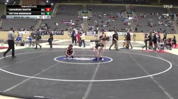 100 lbs Quarterfinal - Savannah Martin, Bullitt East vs PEYTON BRINKMAN, Ryle