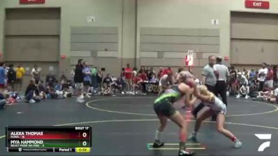 98 lbs Round 5 (10 Team) - Alexa Thomas, POWA vs Mya Hammond, Beast Mode WA Pink