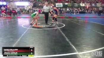 G - 114 lbs Champ. Round 2 - Ariana Conklin, Glacier (Kalispell) Girls vs Madelynn Albin, Red Lodge Hs Girls