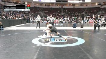 4A 150 lbs Semifinal - Kade Aguirre, Silver vs Zachary Katz, St. Pius X