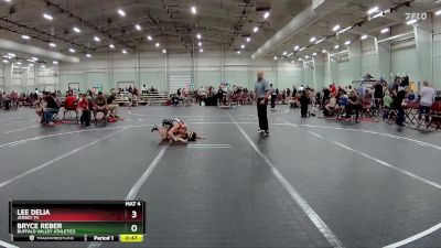 85 lbs Semifinal - Bryce Reber, Buffalo Valley Athletics vs Lee Delia, Jersey 74