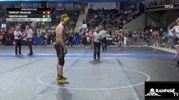 150 lbs Semifinal - Whitley Wilscam, SC Punisher vs Benton Miller, Goodland WC