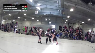 36 lbs Round 2 - Grayson Lowman, Hershey Youth Wrestling vs Kashton Ortiz, Broken Bow Wrestling Club