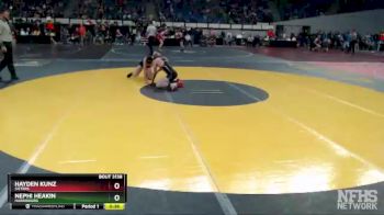 3A-145 lbs Cons. Round 2 - Nephi Heakin, Harrisburg vs Hayden Kunz, Sisters