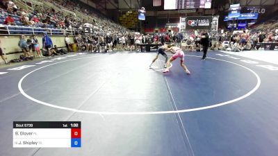 106 lbs Rnd Of 64 - Brock Glover, FL vs Jackson Shipley, TX