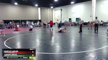 106 lbs Round 1 (16 Team) - Carson Krejci, Nebraska Green Machine (Dev B) vs Marcus Lawler, Team Nauman Blue