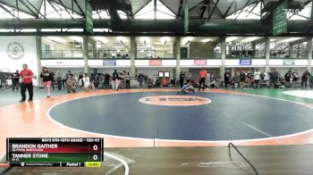 100-111 lbs Cons. Semi - Brandon Gaither, Olympia Wrestling vs Tanner Stone, R-13