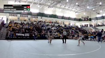 106 lbs 2nd Wrestleback (16 Team) - Steohen Valdez, Ware County vs Zeke Driggs, Cambridge