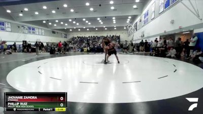 150 lbs Cons. Round 2 - Phillip Ruiz, Valley View High School vs Jhovanie Zamora, Etiwanda