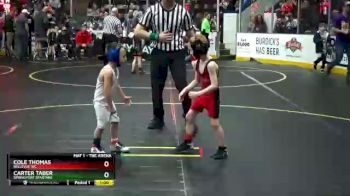 37 lbs Cons. Round 4 - Cole Thomas, Bellevue WC vs Carter Taber, Springport Spartans