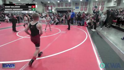 67 lbs Quarterfinal - Bobby Bollinger, Pocola Youth Wrestling vs Maddox Henderson, Standfast