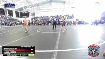 70 lbs Cons. Round 4 - Haiden Moore, Tonganoxie vs Brodie Henson, Proving Grounds