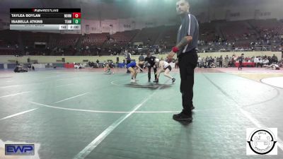 138 lbs 5th Place - Taylea Boylan, Norman Jr High vs Isabella Atkins, Team Choctaw