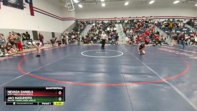 107 lbs Quarterfinal - Nevada Daniels, Katy Cinco Ranch (Girls) vs Jaci Masumoto, Keller Timber Creek (Girls)