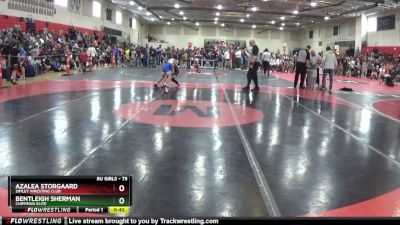 75 lbs Round 2 - Bentleigh Sherman, Chippewa Elite vs Azalea Storgaard, Simley Wresting Club