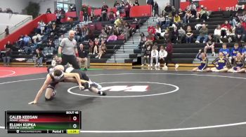 132 lbs Quarterfinal - Caleb Keegan, Mount Vernon vs Elijah Kupka, Benton Community