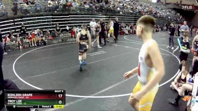 130 lbs Semis & 1st Wrestleback (8 Team) - Andrew McGrosky, Kansas Cobra vs Tate Frahm, Nebraska Maize