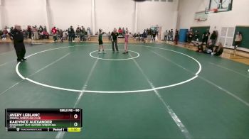 90 lbs Semifinal - Kaidynce Alexander, Moorcroft Mat Masters Wrestling Club vs Avery LeBlanc, Powell Wrestling Club