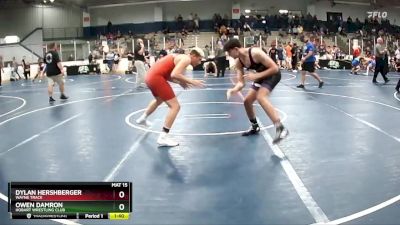 167 lbs Cons. Round 3 - Owen Damron, Hobart Wrestling Club vs Dylan Hershberger, Wayne Trace