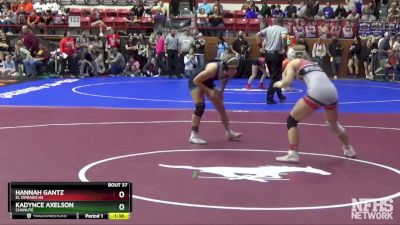 120 lbs Champ. Round 1 - Kadynce Axelson, Chanute vs Hannah Gantz, El Dorado HS