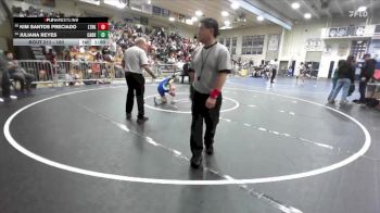 100 lbs Cons. Round 3 - Juliana Reyes, Cabrillo/Long Beach vs Kim Santos Preciado, Littlerock