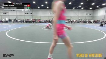 65 lbs Rr Rnd 1 - Sofia Munoz, Team Dash K-6 vs Kinley Pederson, Funky Singlets K-6