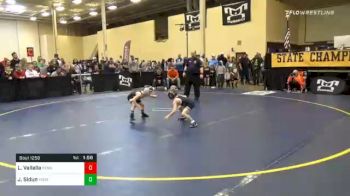 45 lbs Quarterfinal - Logan Vallalla, Pennridge vs Jett Sidun, Yough