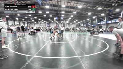 127 lbs Rr Rnd 3 - Cole Daubert, Buffalo Valley Wrestling Club MS Black vs Nicholas Uhrig, Iron Faith Wrestling