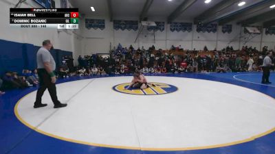 148 lbs Champ. Round 3 - Dominic Bozanic, Gilroy vs Isaiah Bell, Arcata